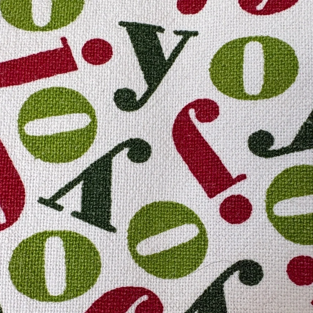 Crate&Barrel Festive Red and Green Kitchen Dish Tea Towel